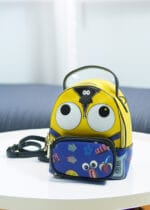 Mini sac à dos jaune et bleu