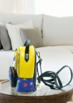 Mini sac à dos jaune et bleu – Image 2