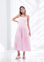 Robe Long jaune à  Bretelles – Image 3