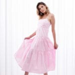 Robe Long jaune à  Bretelles