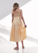 Robe Long jaune à  Bretelles – Image 7