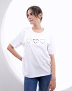 T-shirt Noir “Triple Cœur” – Image 3