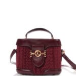 Sac à main bordeaux structuré