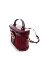 Sac à main bordeaux structuré – Image 4