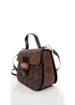 Sac à main bordeaux structuré