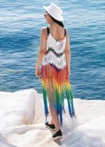 Tenue de plage bohème multicolore – Image 2