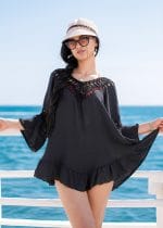 Robe de plage fluide bohème élégante