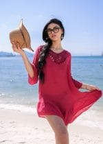 Robe de plage fluide bohème élégante – Image 2