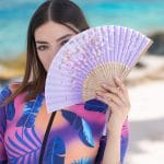 Éventail Lavande Fleuri – Douceur & Élégance d’Été 💜