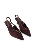 Escarpin en daim à talon – Image 7